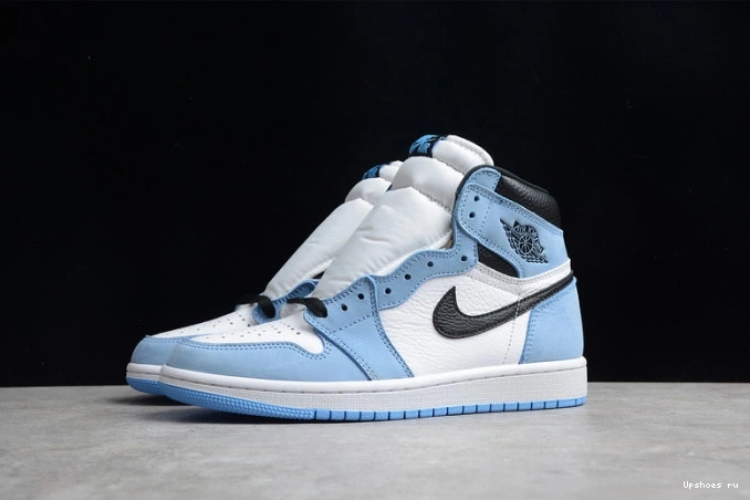 Retro AIR 1 White Black 555088-134 Jordan High University Blue 1029